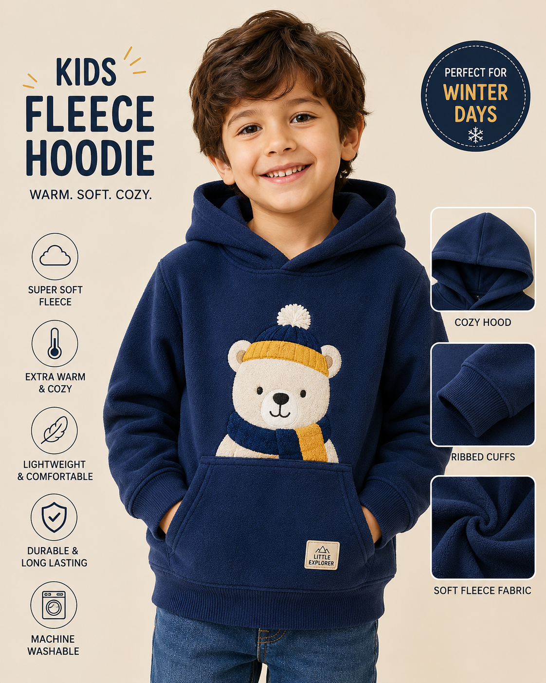 Kids Fleece Hoodie