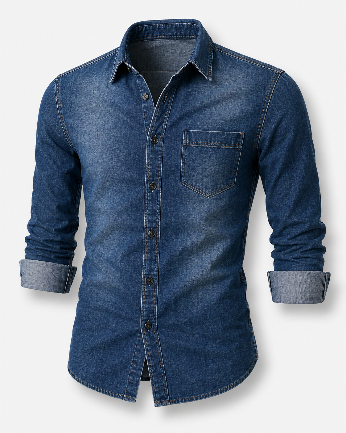 Slim Fit Casual Denim Shirt