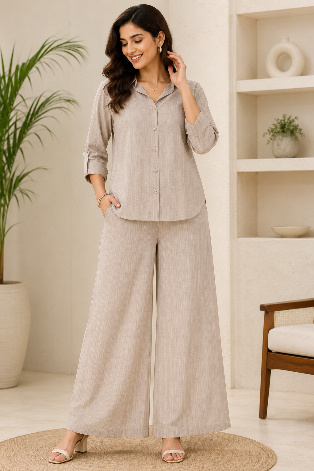 Women's Palazzo Co-ord Set